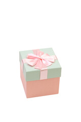 Pink giftbox isolated