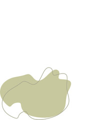 Blobs Liquid and fluid shape Green color