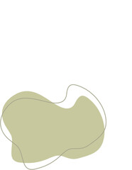 Liquid and fluid shape Green color