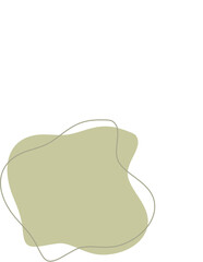 Liquid and fluid shape Green color