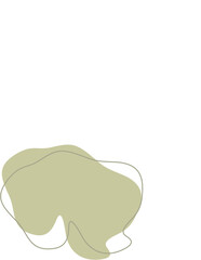 Liquid and fluid shape Green color