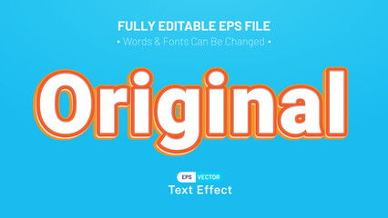 original simple text effect