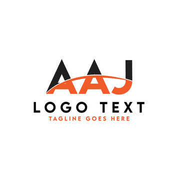 Letter AAJ logo design vector template, AAJ logo