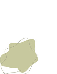 Liquid and fluid shape Green color