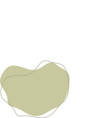 Liquid and fluid shape Green color