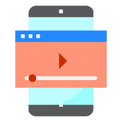 Smartphone flat style icon