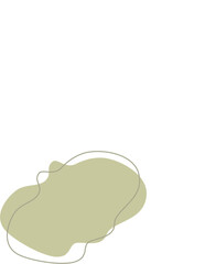 Liquid and fluid shape Green color