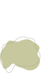 Liquid and fluid shape Green color