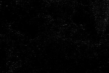 Old Rough Dirty Black Scratch Dust Grunge Black Distressed Noise Grain Overlay Texture Background.