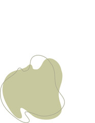 Liquid and fluid shape Green color