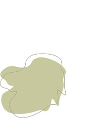 Liquid and fluid shape Green color