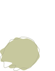 Liquid and fluid shape Green color