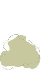 Liquid and fluid shape Green color