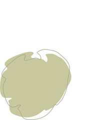 Liquid and fluid shape Green color