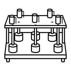 Cheese Quality Control Concept, Paneer Packaging Unit vector icon design, Caseiculture symbol, Cheesemaking Production Factory  Sign, dairy products and food preservation process stock illustration