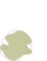 Liquid and fluid shape Green color