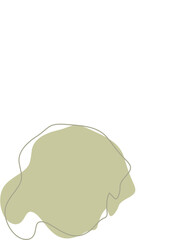 Liquid and fluid shape Green color