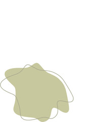 Liquid and fluid shape Green color