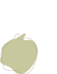 Liquid and fluid shape Green color