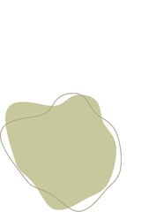 Liquid and fluid shape Green color