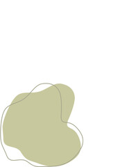 Liquid and fluid shape Green color