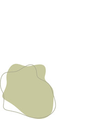 Liquid and fluid shape Green color
