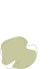 Liquid and fluid shape Green color