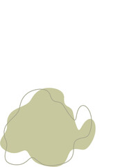 Liquid and fluid shape Green color