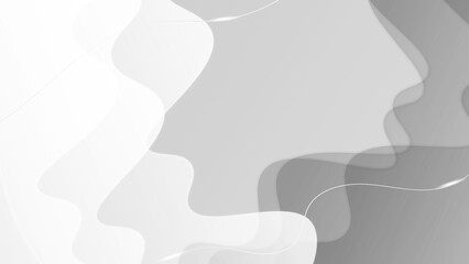 Grey white abstract background geometry shine and layer element. Vector illustration