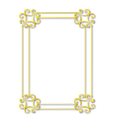 Frame, in the style of an ornament, Vector illustration eps 10, Art.	