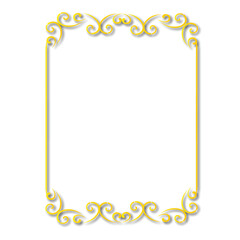 Frame, in the style of an ornament, Vector illustration eps 10, Art.	