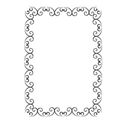 Frame, in the style of an ornament, Vector illustration eps 10, Art.	