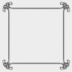 Frame, in the style of an ornament, Vector illustration eps 10, Art.	