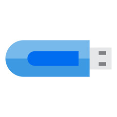 USB flat style icon