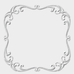 Frame, in the style of an ornament, Vector illustration eps 10, Art.	