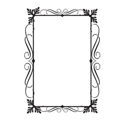 Frame, in the style of an ornament, Vector illustration eps 10, Art.	