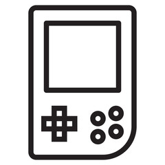 Game outline style icon