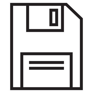 Flopy disk outline style icon