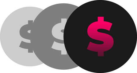 Coins icon - money - bank - money transfer - payment