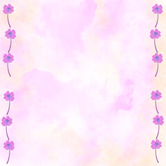 Flowers Pastel Watercolor Background