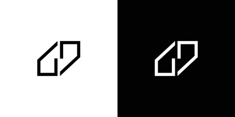 Cool and modern GD logo design.