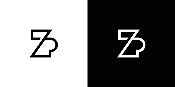 Cool and modern ZP logo design