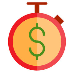 Time flat style icon