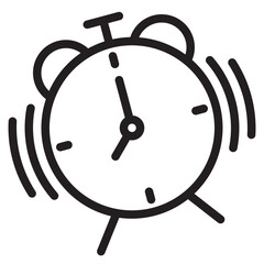 Alarm clock outline style icon - 540052334