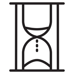 Hourglass outline style icon