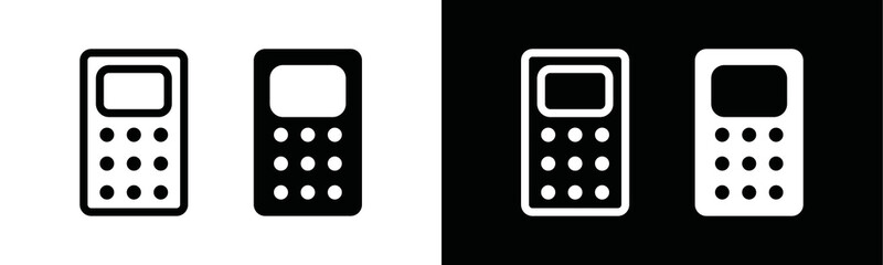 Calculator icon vector. Calculator button for apps and websites symbol illustration