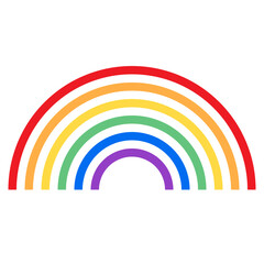 Rainbow color line style icon