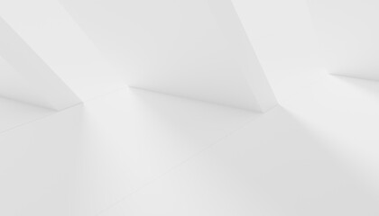 3d-rendering of a white abstract architecture background
