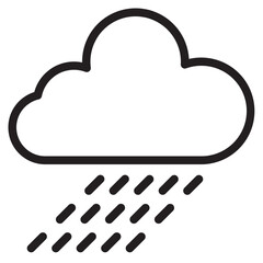 Rain outline style icon