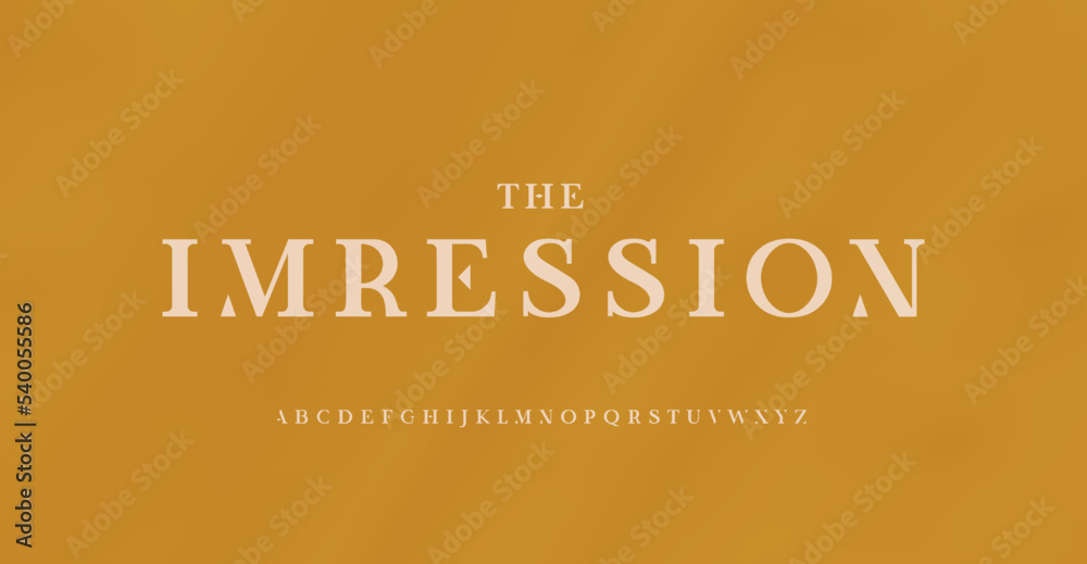 Poster elegant serif font for classic style monogram. neo vintage alphabet for wedding invitation text. mod